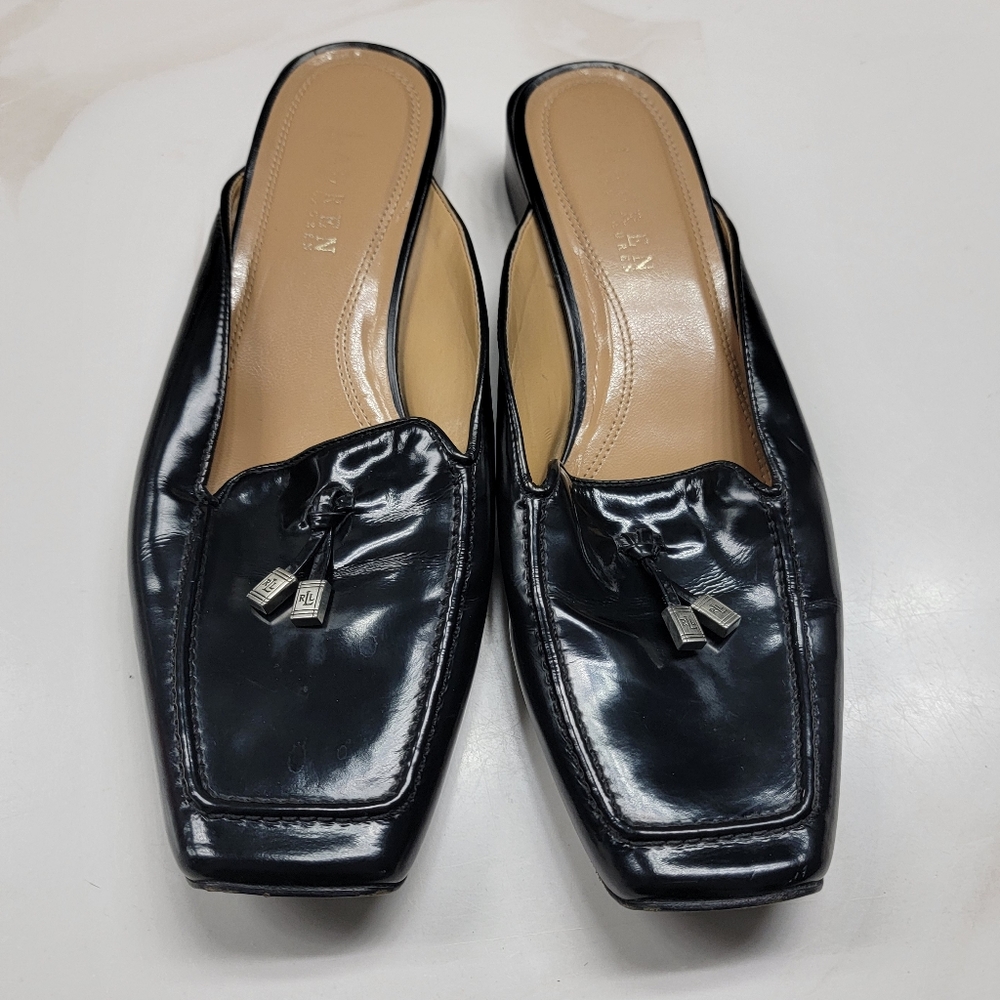 EUC Ralph Lauren leather mules - Picture 3 of 3